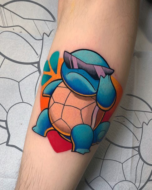 Georgeous Squirtle Tattoo On Girl