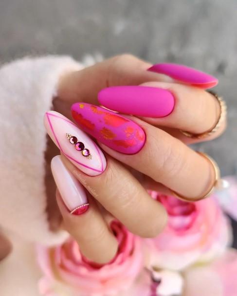 Georgeous Summer Matte Nail On Girl