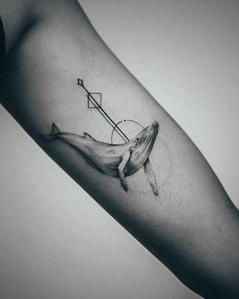 Georgeous Whale Tattoo On Girl