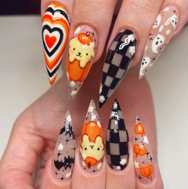 Ghost Girls Nail Ideas