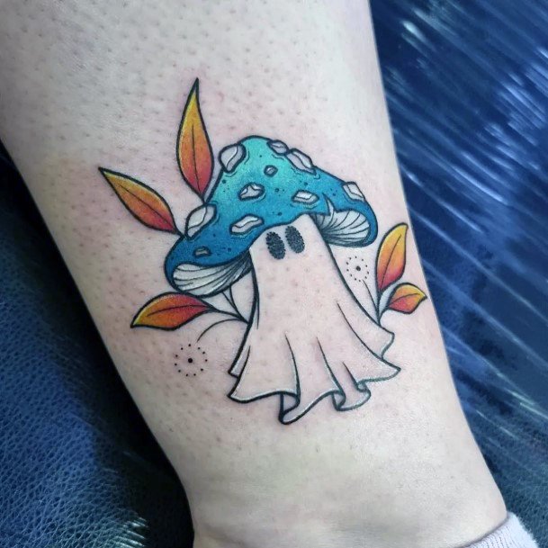 Ghost Tattoo For Ladies