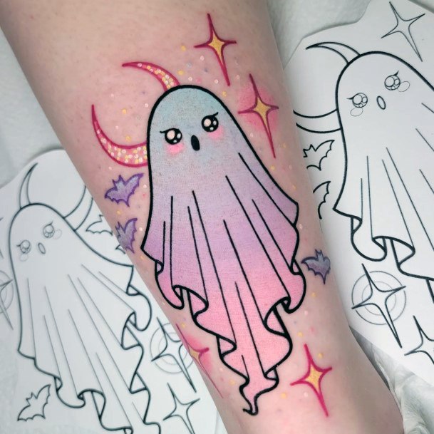 Ghost Womens Tattoo Designs