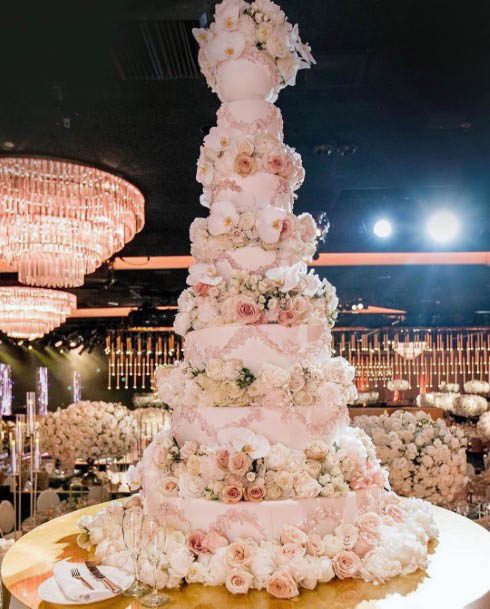Gigantic Wedding Cake Flowers