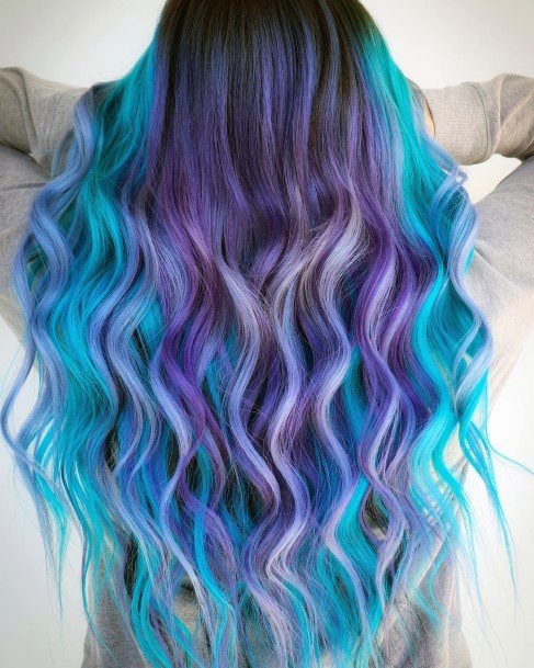 Girl Blue Hairstyles Styles