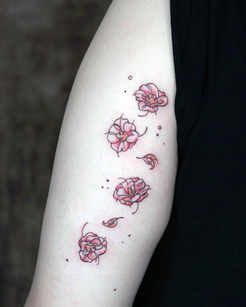 Girl Camellia Tattoo Styles