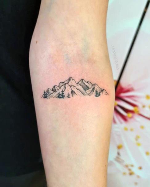 Girl Hiking Tattoo Styles