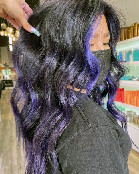 Girl Purple Hairstyles Styles