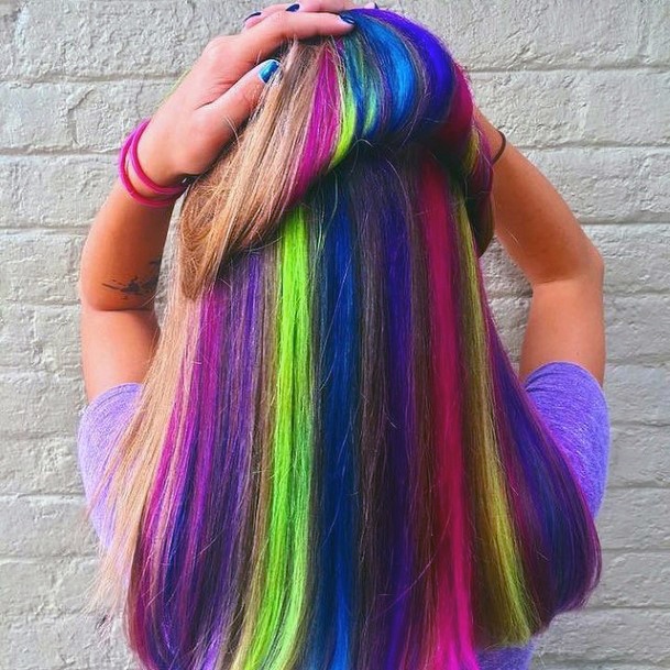 Girl Rainbow Hairstyles Styles