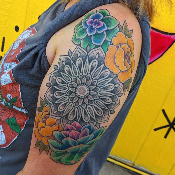 Girl Succulent Tattoo Styles