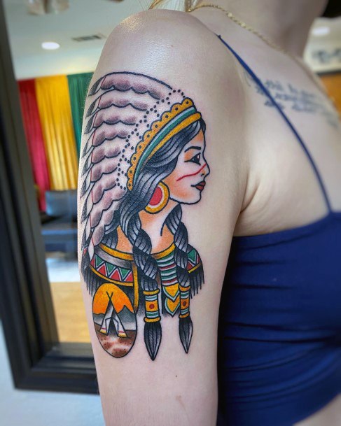 Girl Tipi Tattoo Styles