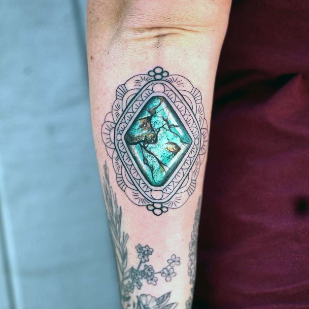 Girl Turquoise Tattoo Styles