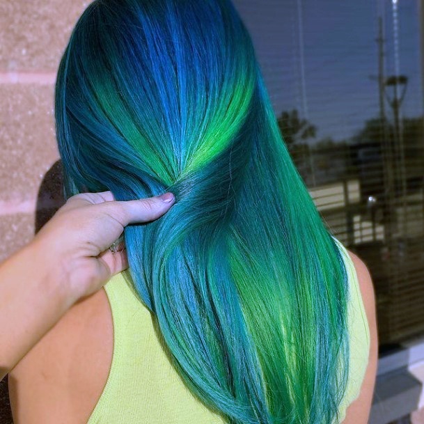 Girl With Darling Cool Hair Dye Colors Design