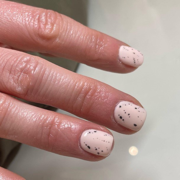 Girl With Darling Cream Nail Design