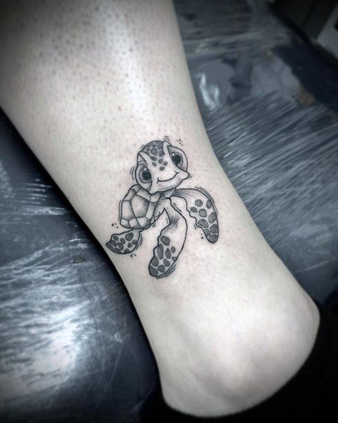 Girl With Darling Finding Nemo Tattoo Design