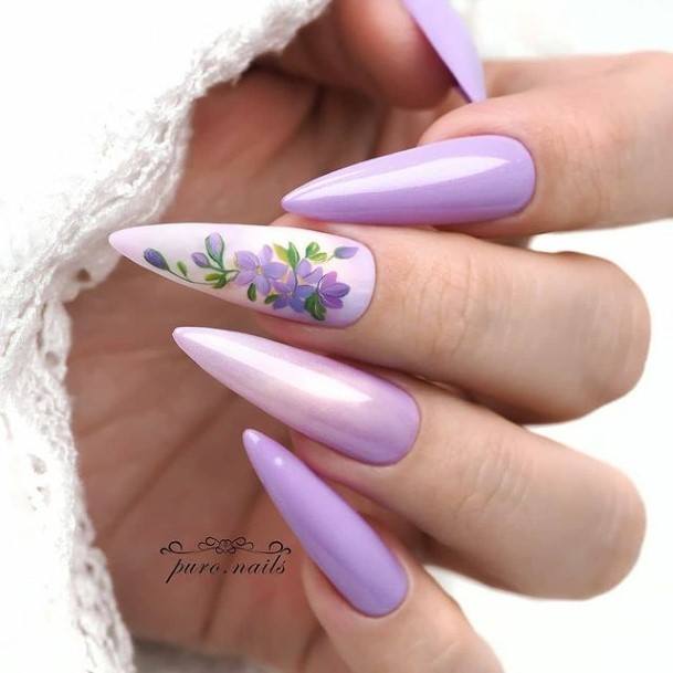 Girl With Darling Graceful Nail Design