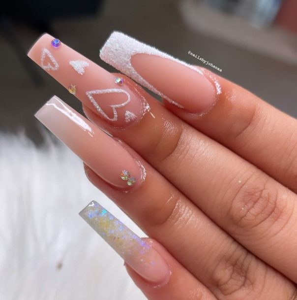 Girl With Darling Graduation Nail Design