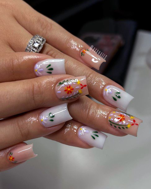 Girl With Darling Mexican Nail Design