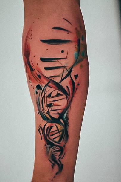 Girl With Darling Music Tattoo Design Forearm