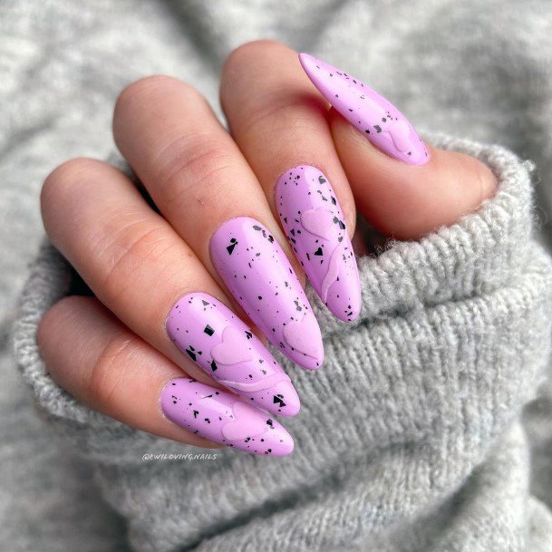 Girl With Darling Rose Pink Nail Design