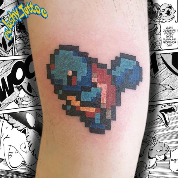 Girl With Darling Squirtle Tattoo Design