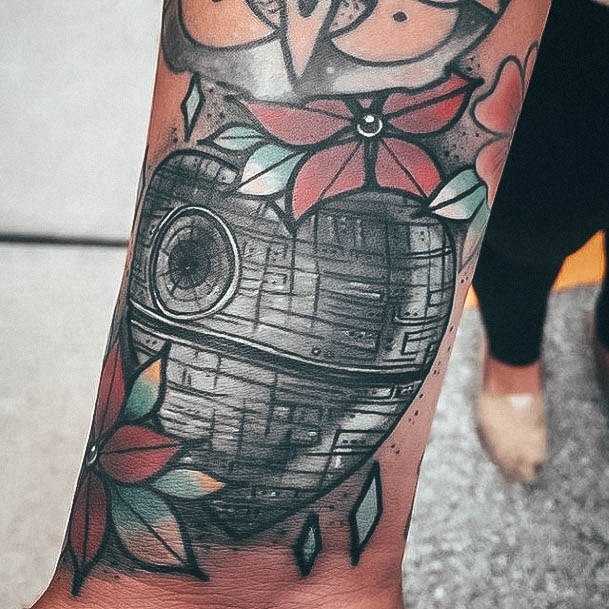 Girl With Darling Star Wars Tattoo Design