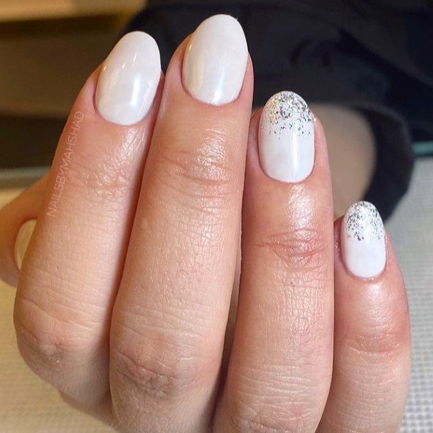 Girl With Darling Sweet Nail Design