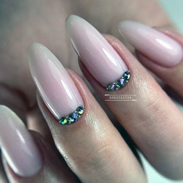 Girl With Darling Wedding Nail Design