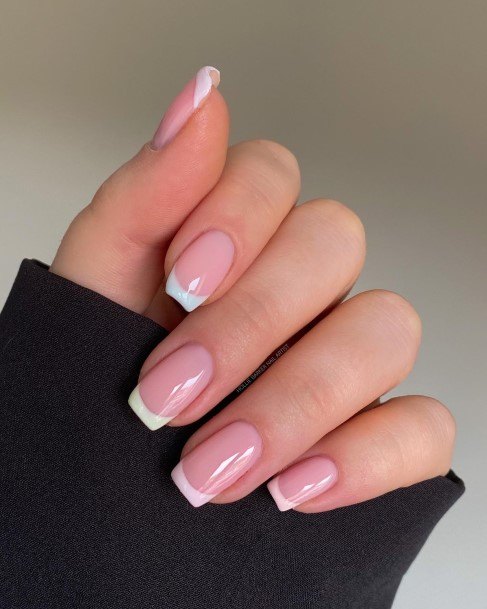 Girl With Darling White French Nail Design