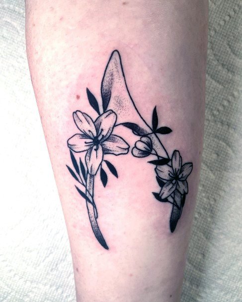 Girl With Darling Wishbone Tattoo Design