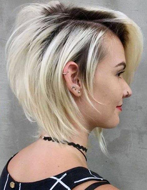 Shaved Side With Edgy Bob Haircuts