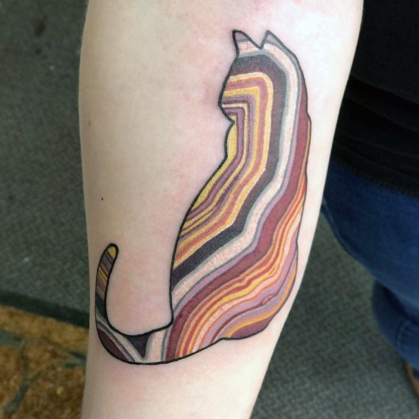 Girl With Feminine Agate Tattoo