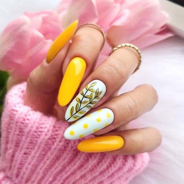 Girl With Feminine Bright Nail