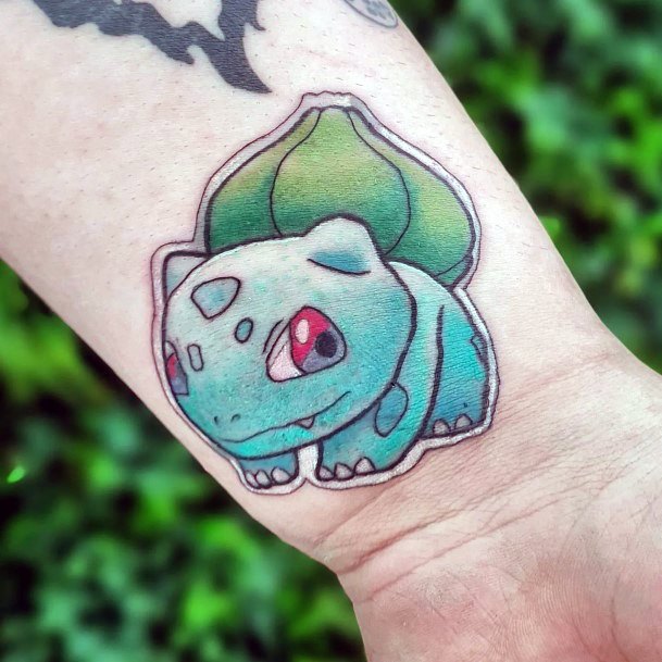 Top 100 Best Bulbasaur Tattoos For Women - Pokemon Design Ideas