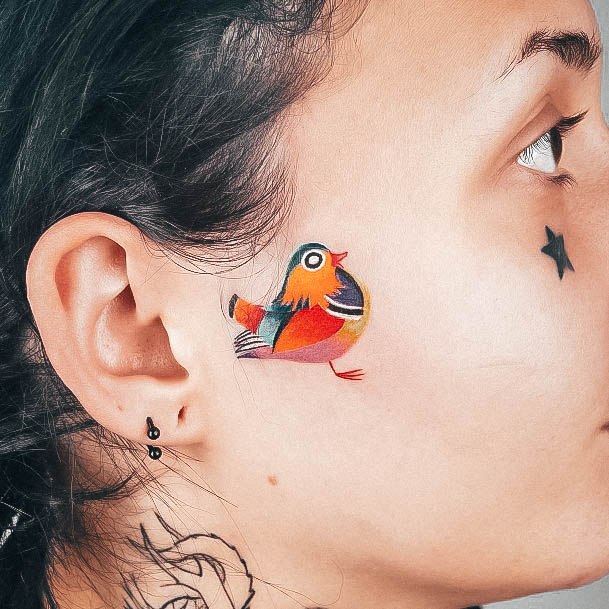 Girl With Feminine Cool Small Tattoo