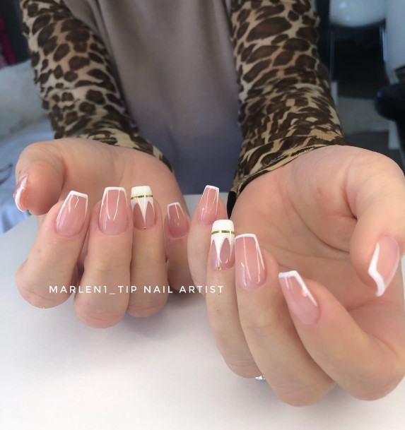 Girl With Feminine Crown Nail