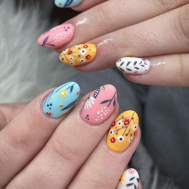 Girl With Feminine Funky Nail