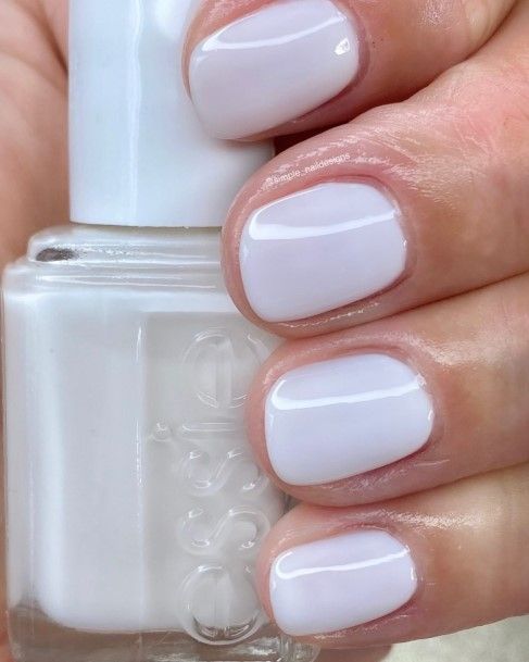 Girl With Feminine Ivory Nail