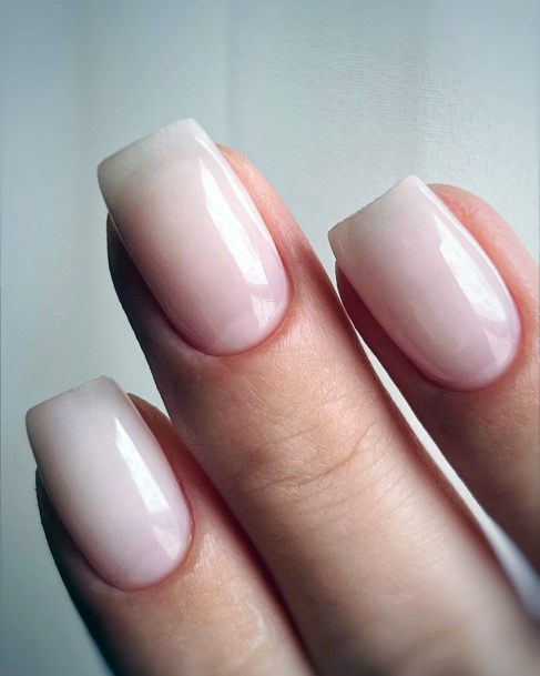 Girl With Feminine Milky White Nail