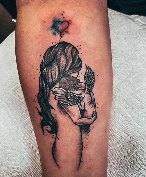 Girl With Feminine Miscarriage Tattoo