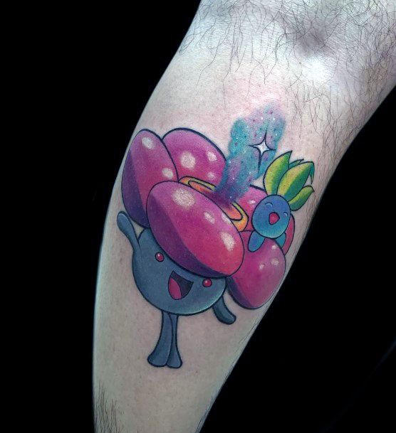 Girl With Feminine Oddish Tattoo