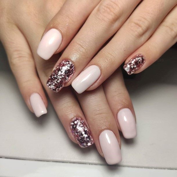 Girl With Feminine Pale Pink Nail