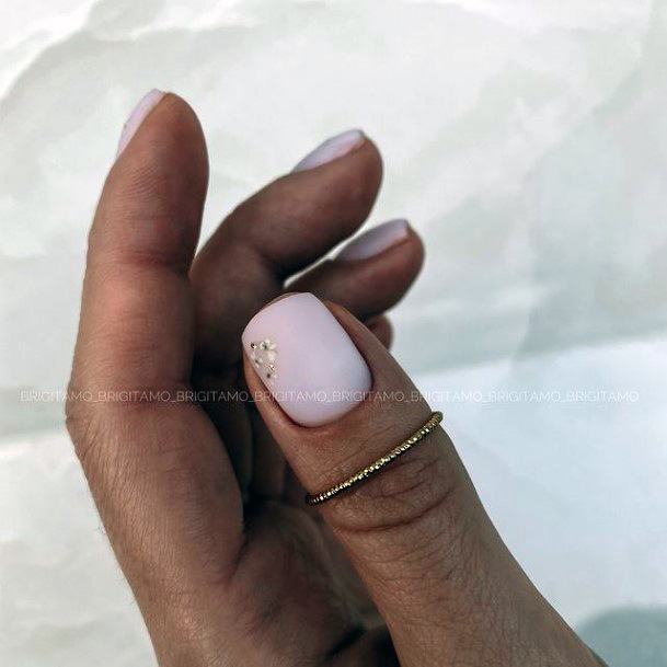 Girl With Feminine Pink Dress Nail