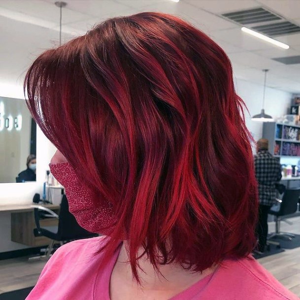 Girl With Feminine Red Hairstyles