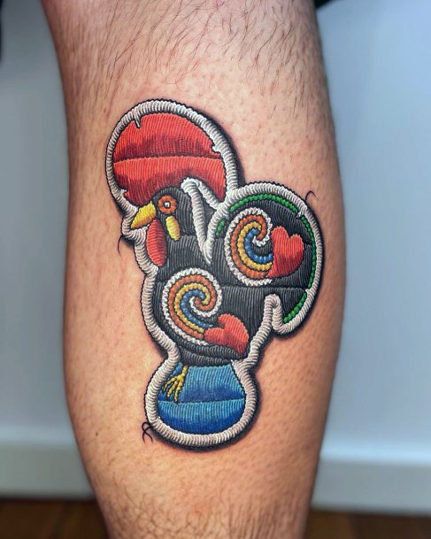 Galo de Barcelos by Michelle Rubano at Full Circle Tattoo San Diego  r tattoos