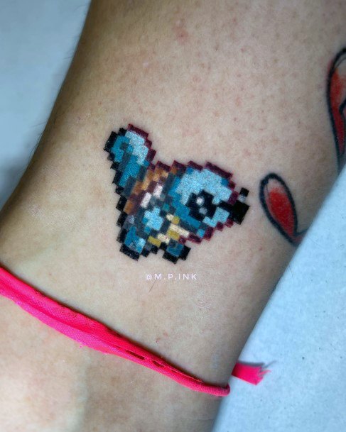 Girl With Feminine Squirtle Tattoo