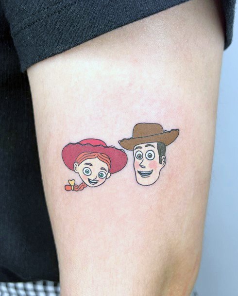 Girl With Feminine Toy Story Tattoo