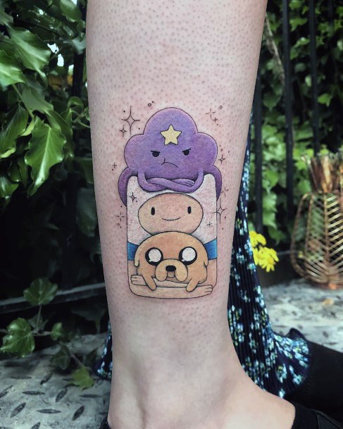 Girl With Graceful Adventure Time Tattoos