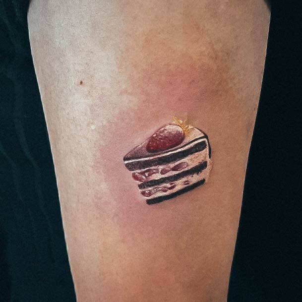 Girl With Graceful Cake Tattoos