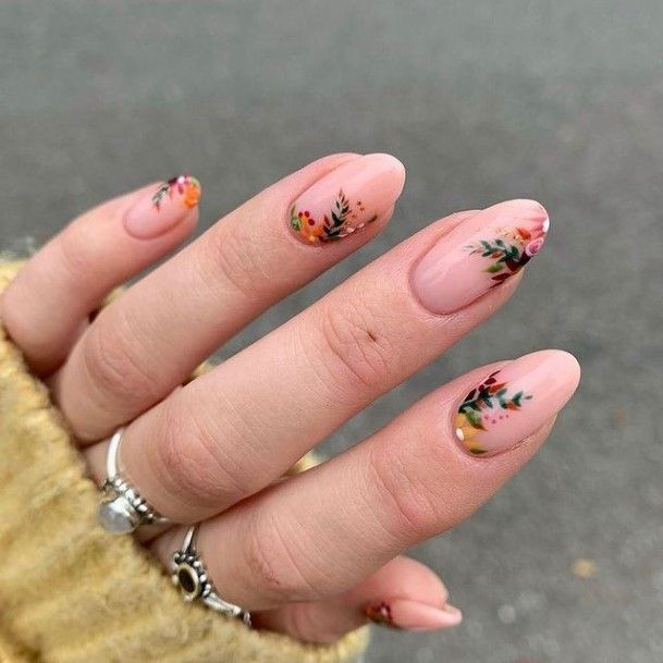 Girl With Graceful Casual Nails