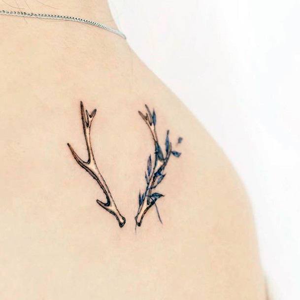 Girl With Graceful Cool First Tattoos